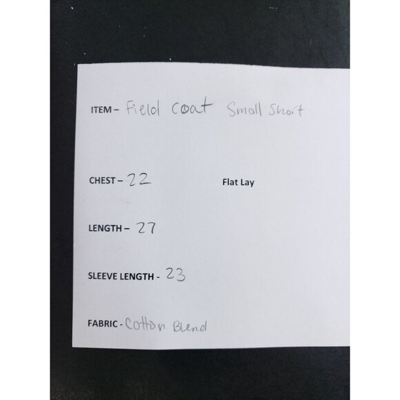 Cold Weather Camouflage Field Coat Mens Small Short Cotton Blend - Picture 8 of 9